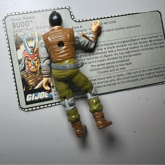 GI JOE Budo 1988 V1 Incomplete With File Card Great Paint Hasbro - Picture 3 of 3